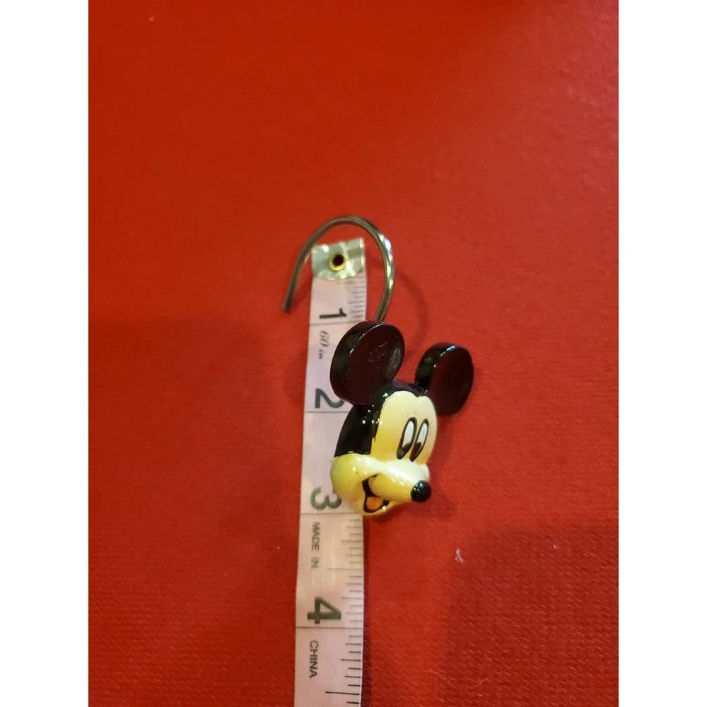 Disney Mickey Mouse Head Shower Hooks Red, White,‎ Black Set Of 11